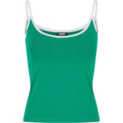 Damski tank top Urban Classics Contrast Basic (x2). Białe topy Urban Classics, bez wzorów, bez kołnierzyka, bez ramiączek. Za 142.00 zł.
