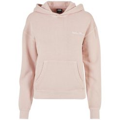 Bluza Z Haftowanym Logo Frotte Dla Kobiet. Czerwone bluzy Urban Classics, s, bez wzorów, bez kaptura. Za 211.99 zł.