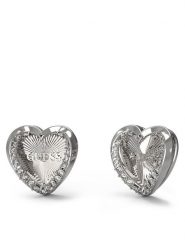 Guess Kolczyki JUBE04 609JW Srebrny. Szare kolczyki Guess, metalowe. Za 139.99 zł.