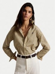 Polo Ralph Lauren Koszula 211910743511 Beżowy Regular Fit. Brązowe koszule Polo Ralph Lauren, m, bez wzorów, z bawełny, bez kołnierzyka, bez ramiączek. Za 859.99 zł.