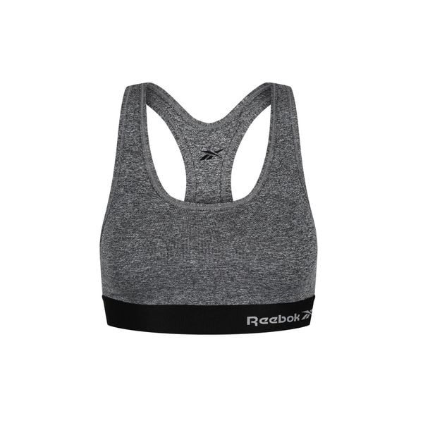 Biustonosz sportowy damski Reebok C9489 Simone. Szare bielizna sportowa Reebok, s, bez wzorów, z elastanu. Za 75.00 zł.