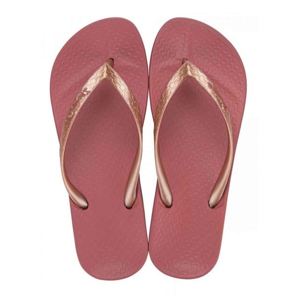 Japonki damskie Ipanema Anat Tan. Czerwone klapki Ipanema, bez wzorów, bez obcasa. Za 52.99 zł.