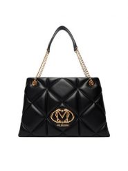LOVE MOSCHINO Torebka JC4040PP1OLC0000 Czarny. Czarne torebki klasyczne Love Moschino, bez wzorów, ze skóry, bez dodatków. Za 1,099.00 zł.
