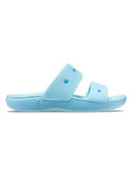 Crocs Klapki "Classic" w kolorze błękitnym rozmiar: 38/39. Niebieskie klapki Crocs, bez wzorów, z otwartym noskiem, bez obcasa. Za 96.60 zł.