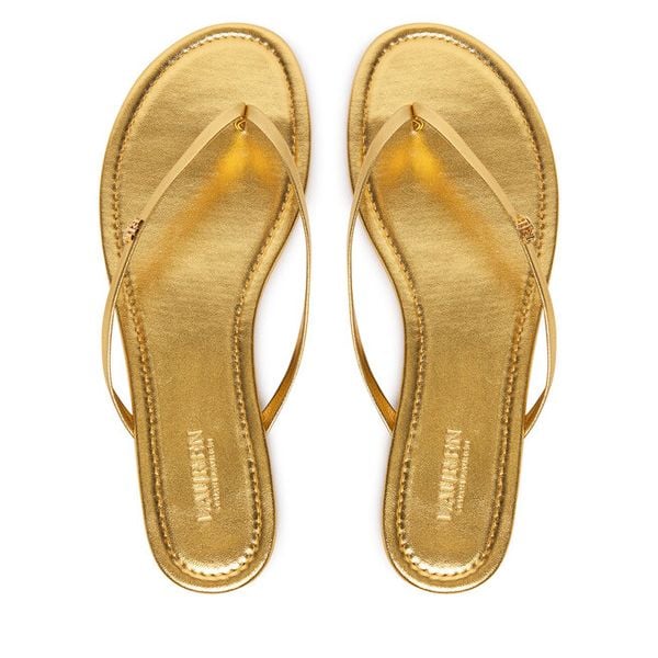 Japonki LAUREN RALPH LAUREN. Żółte klapki Lauren Ralph Lauren, bez wzorów, bez obcasa. Za 275.99 zł.
