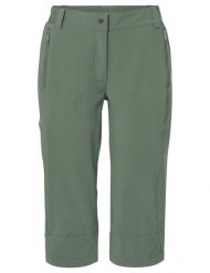Spodnie damskie VAUDE Farley Capri III. Zielone spodnie narciarskie Vaude, bez wzorów, z elastanu, narciarskie. Za 429.00 zł.