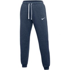 Spodnie damskie Nike Park 26. Niebieskie spodnie materiałowe Nike, na co dzień, bez wzorów, z bawełny. Za 154.99 zł.