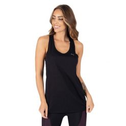 Tank Top fitness damski PUMA Studio Foundation Relax. Czarne topy Puma, xl, bez wzorów, bez kołnierzyka, bez ramiączek. Za 77.40 zł.