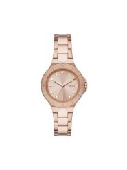 DKNY Zegarek Chambers NY6642 Różowe złocenie. Czerwone, analogowe zegarki DKNY. Za 479.99 zł.