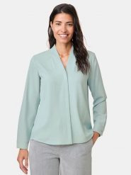 Gerry Weber Koszula w kolorze miętowym rozmiar: 40. Niebieskie koszule Gerry Weber, bez wzorów, bez kołnierzyka, bez ramiączek. Za 224.95 zł.
