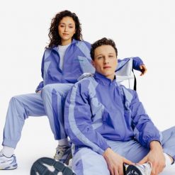 Bluza dresowa unisex Yestalgia. Fioletowe bluzy DECATHLON, l, bez wzorów, z dresówki, bez kaptura. Za 159.99 zł.