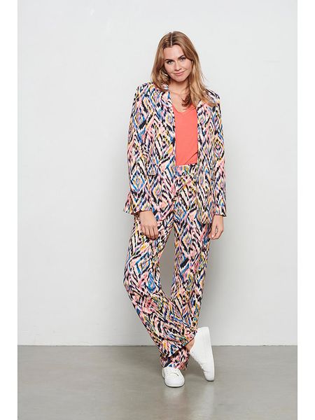 &Co Woman Spodnie "Danette" ze wzorem rozmiar: XXL. Spodnie materiałowe &Co Woman, na co dzień, xxl, bez wzorów, z materiału. Za 105.38 zł.