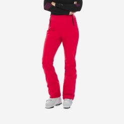 Spodnie narciarskie damskie Wedze 500 slim. Czerwone spodnie narciarskie WED'ZE, m, bez wzorów, z materiału, narciarskie. Za 299.99 zł.