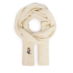 Szalik Polo Ralph Lauren. Białe szaliki Polo Ralph Lauren, bez wzorów. Za 599.99 zł.