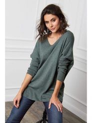 Joséfine Sweter "Beder" w kolorze khaki rozmiar: XL. Brązowe swetry Joséfine, xl, bez wzorów, z kaszmiru, bez ramiączek. Za 198.10 zł.