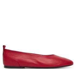Baleriny Tamaris. Czerwone baleriny Tamaris, bez wzorów, bez obcasa. Za 299.99 zł.