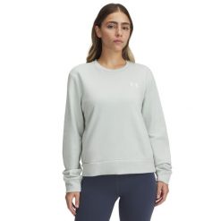 Bluza damska Under Armour Rival Terry. Białe bluzy Under Armour, na zimę, bez wzorów, bez kaptura. Za 249.40 zł.