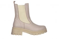 Botki Bayla-161 188 1101 24 Silver Grey 161411, Beżowy, Skóra naturalna - 38. Brązowe botki Bayla, na zimę, bez wzorów, z gumy, bez obcasa, na platformie, bez zapięcia. W wyprzedaży za 224.10 zł.