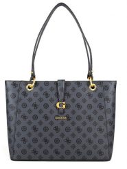 Guess Torebka w kolorze antracytowym - 30 x 25 x 10 cm rozmiar: onesize. Czarne torby na ramię Guess, z aplikacjami, z materiału, na ramię, bez dodatków. Za 462.29 zł.