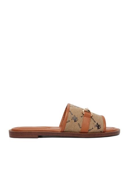 Beverly Hills Polo Club Klapki EO-HY6692-2 Brązowy. Brązowe klapki Beverly Hills Polo Club, bez wzorów, z materiału, bez obcasa. Za 120.99 zł.