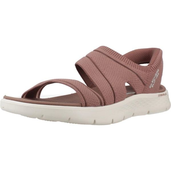 Sandały Skechers Model Slip-ins Go Walk Flex Kolor Brązowy. Brązowe sandały Skechers, bez wzorów, sportowe, bez obcasa, bez zapięcia. Za 312.99 zł.