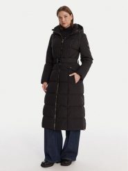 DKNY Płaszcz zimowy DLEMPP55 Czarny Regular Fit. Czarne płaszcze DKNY, na zimę, l, bez wzorów, z syntetyku, bez kaptura. Za 1,109.00 zł.