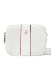 Tommy Hilfiger Torebka Poppy Camera Bag Corp AW0AW17230 Biały. Białe listonoszki TOMMY HILFIGER, bez wzorów, ze skóry, bez dodatków. Za 319.99 zł.