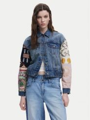 Desigual Kurtka jeansowa Cassid 25SWED59 Niebieski Regular Fit. Niebieskie kurtki Desigual, m, bez wzorów, z bawełny, bez kaptura. Za 389.99 zł.