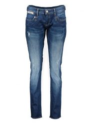 Herrlicher Dżinsy - Slim fit - w kolorze granatowym rozmiar: W24/L32. Niebieskie jeansy Herrlicher, l, z aplikacjami. Za 123.25 zł.