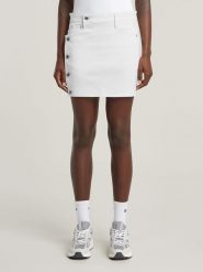 G-Star Spódnica dżinsowa w kolorze białym rozmiar: W33. Białe spódnice G-Star, bez wzorów, klasyczne, mini. Za 135.95 zł.