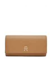 Tommy Hilfiger Duży Portfel Damski Th Legacy Flap Lrg Wallet AW0AW17267 Brązowy. Brązowe portfele TOMMY HILFIGER, bez wzorów, ze skóry. Za 209.99 zł.