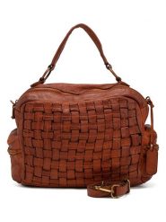 Melina C Skórzana torebka "Alonte" w kolorze jasnobrązowym - 36 x 28 x 15 cm rozmiar: onesize. Brązowe torby na ramię Melina C, bez wzorów, z materiału, przez ramię, bez dodatków. Za 543.99 zł.