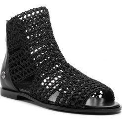 Sandały LIU JO - Susan 09 S19033 TX043 Black 22222. Czarne sandały Liu Jo, bez wzorów, z materiału, bez obcasa, na obcasie, bez zapięcia. W wyprzedaży za 389.00 zł.