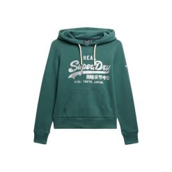 Bluza damska z kapturem Superdry. Zielone bluzy sportowe Superdry, l, bez wzorów, z kapturem. Za 361.50 zł.