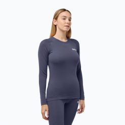 Longsleeve termoaktywny damski Jack Wolfskin Infinite Warm. Szare bielizna sportowa Jack Wolfskin, bez wzorów. Za 209.99 zł.