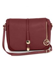 Pia Sassi Skórzana torebka "Monte Avella" w kolorze czerwonym - 25 x 23 x 7 cm rozmiar: onesize. Czerwone torby na ramię Pia Sassi, bez wzorów, z materiału, na ramię, bez dodatków. Za 217.99 zł.