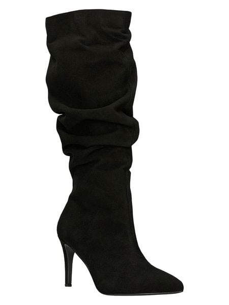 Wojas Skórzane kozaki w kolorze czarnym rozmiar: 38. Czarne kozaki Wojas, na zimę, bez obcasa, na szpilce, bez zapięcia. Za 503.95 zł.