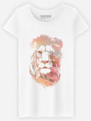 WOOOP Koszulka "Desert Lion" w kolorze białym rozmiar: XL. Białe bluzki Wooop, xl, bez wzorów, z bawełny, bez kołnierzyka, bez ramiączek. Za 57.20 zł.