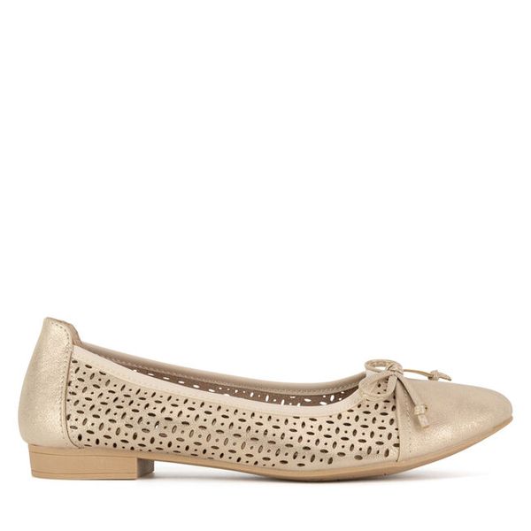 Baleriny Clara Barson. Żółte baleriny Clara Barson, bez wzorów, bez obcasa. Za 89.99 zł.