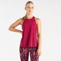 Gravitate damski bezrękawnik. Czerwone koszulki sportowe Dare 2b, bez wzorów, bez ramiączek. W wyprzedaży za 49.99 zł.