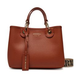 Torebka Emporio Armani. Brązowe torebki klasyczne Emporio Armani, bez wzorów, bez dodatków. Za 849.99 zł.