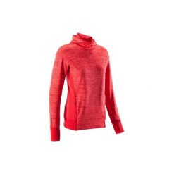 Bluza Z Kapturem Damska Run Warm Czerwona. Czerwone bluzy KALENJI, l, bez wzorów, z elastanu, z kapturem. Za 79.99 zł.
