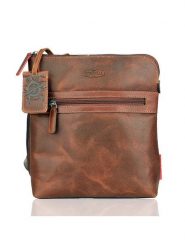 SPARWELL Skórzana torebka "Worldly wilbur" w kolorze jasnobrązowym - 21 x 25 x 5 cm rozmiar: onesize. Brązowe torby na ramię SPARWELL, bez wzorów, z materiału, na ramię, bez dodatków. Za 121.99 zł.