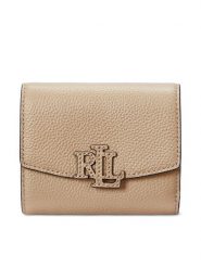 LAUREN RALPH LAUREN Mały Portfel Damski Cameryn 432966782005 Beżowy. Brązowe portfele Lauren Ralph Lauren, bez wzorów, ze skóry. Za 369.99 zł.