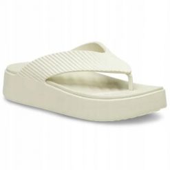 Japonki Dla Dorosłych Crocs Getaway Groove Platform Flip. Fioletowe klapki Crocs, bez wzorów, z materiału, bez obcasa. Za 191.99 zł.