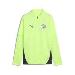 Młodzieżowa bluza treningowa Manchester City z zamkiem 1/4 PUMA. Niebieskia bluzy Puma, l, bez wzorów, bez kaptura. Za 299.00 zł.