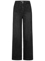 Sublevel Dżinsy - Comfort fit - w kolorze czarnym rozmiar: S. Czarne jeansy Sublevel, s, z aplikacjami, z podwyższonym stanem. Za 154.07 zł.