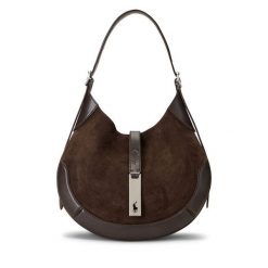 Torebka Polo Ralph Lauren. Brązowe torebki klasyczne Polo Ralph Lauren, bez wzorów, bez dodatków. Za 2,799.00 zł.