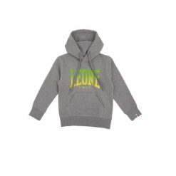 Bluza ciepły z kaptur na co dzień na siłownię. Szare bluzy LEONE 1947 APPAREL, bez wzorów, z bawełny, bez kaptura. W wyprzedaży za 89.72 zł.