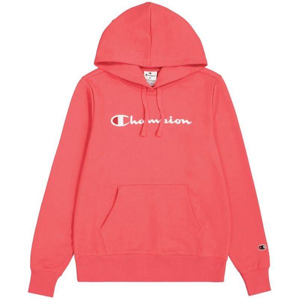 Bluza Z Kapturem Z Kangurką Dla Kobiet. Czerwone bluzy Champion, l, bez wzorów, z bawełny, z kapturem. Za 365.99 zł.